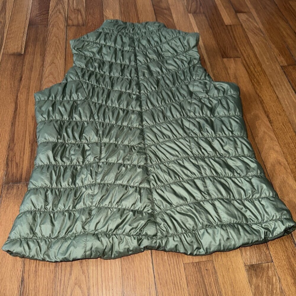 GG Blue Puffer Vest Women's Full Zip Puffer Quilted Size L - Picture 3 of 9